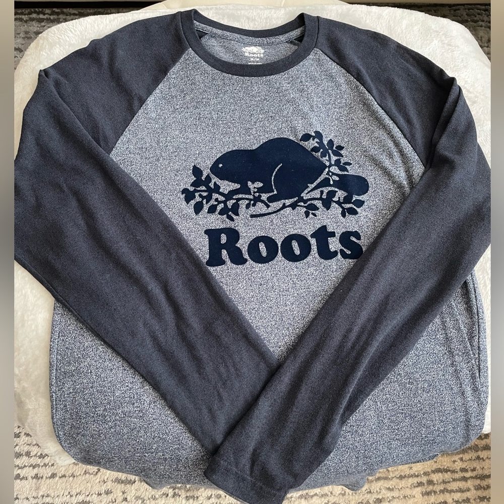 Roots Mens Cooper Beaver Raglan Long Sleeve